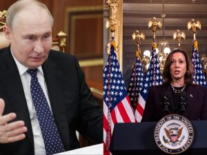 Putin and Harris 