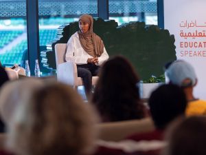العداءة الأولمبية الهولندية الجنسية سفيرة لبرنامج "رسم الدروب" الذي أطلقته مؤسسة قطر حديثًا