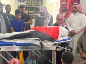 جثمان الشهيد الأردني ماهر ذياب الجازي الحويطات