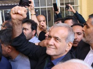 الرئيس الإيراني، مسعود بزشكيان