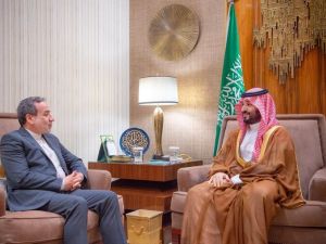 الأمير محمد بن سلمان يستقبل وزير الخارجية الإيراني عباس عراقجي