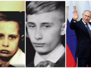 photos of young Vladimir Putin on his 72nd birthday