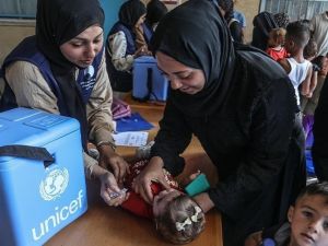 اليونسيف - تطعيم شلل غزة 