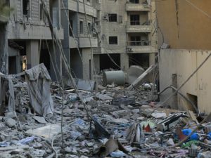 Lebanese state media said Israeli air strikes hit Beirut's southern suburbs shortly after Israel's military warned residents to leave parts of the area, a bastion of Hezbollah militants. (Photo by AFP)