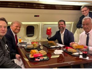 Robert F. Kennedy Jr. with Elon Musk and Donald Trump