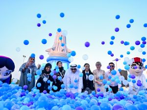 مهرجان منصور يسجل رقمًا قياسيًا في غينيس للأرقام القياسية بأكبر حوض كرات في العالم