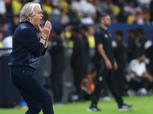 Hilal's Portuguese coach Jorge Jesus reacts during the Saudi Pro League football match between Al-Nassr and Al-Hilal at Al-Awwal Park in Riyadh on November 1, 2024. (Photo by Fayez NURELDINE / AFP)
