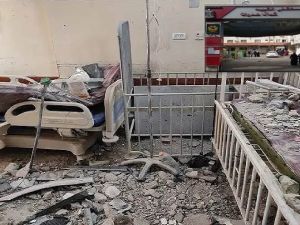 مستسفى كمال عدوان - قصف