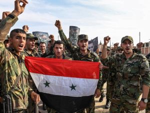 Syrian government soldiers 
