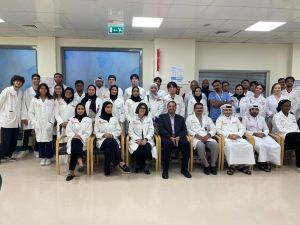 طلاب ما قبل الطب في وايل كورنيل للطب - قطر يزورون مؤسسة حمد الطبية
