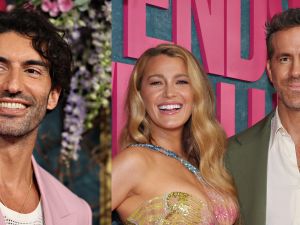 Justin Baldoni, Blake Lively and Ryan Reynolds