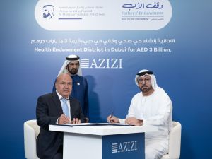 مؤسس ورئيس مجلس إدارة شركة عزيزي للتطوير العقاري مرويس عزيزي يقدّم تبرعاً بمبلغ 3 مليارات درهم لحملة "وقف الأب"