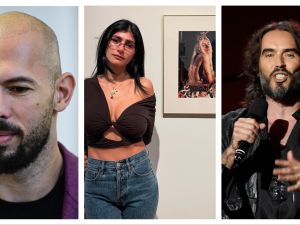 Andrew Tate / Mia Khalifa / Russell Brand