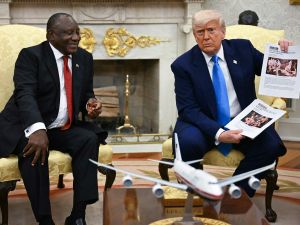 Trump confronts South Africa’s President with “white genocide” video in oval office showdown