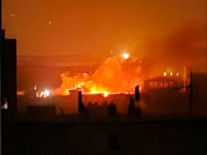 Large fire breaks out at Iran’s power station amid storm and earthquake