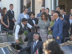 إطلالات الملكة رانيا في زفاف جيف بيزوس ولورين سانشيز