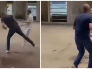 Iranian and Israeli fight in a viral video