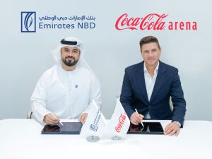 "بنك الإمارات دبي الوطني الشريك المصرفي الرسمي لـ "كوكاكولا أرينا