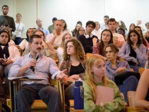 AUC Hosts Renowned Historian Rashid Khalidi to Speak About the 100-year War on Palestine 