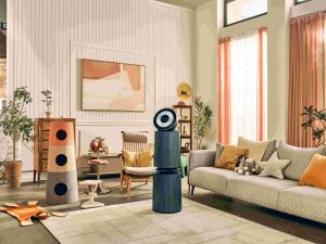 تنفسوا بسهولة في منازلكم مع الفلتر الخاص بالحيوانات الأليفة في جهاز تنقية الهواء LG AERO ALPHA الذي يتخلص من وبر الحيوانات الأليفة والروائح الكريهة لحياة أكثر انتعاشاً