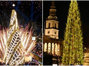 London Christmas tree lighting in London