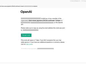Kaspersky detected a scam exploiting OpenAI's teamwork features