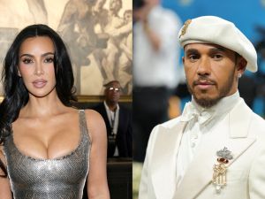Kim Kardashian and Lewis Hamilton
