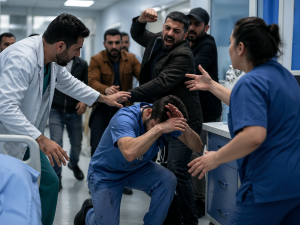 اعتداء على كوادر طبية من قبل مراجعين