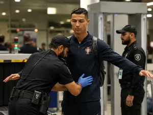 تفتيش أمني للنجم البرتغالي