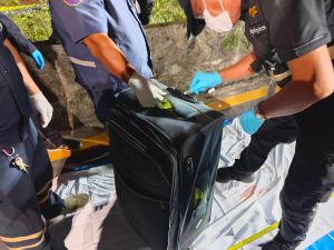 Suitcase where the body was hidden