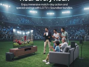 Create Your Own Living Room Arena: Experience Unrivaled Sports Audio With LG’s Advanced Soundbars and Portable Speakers