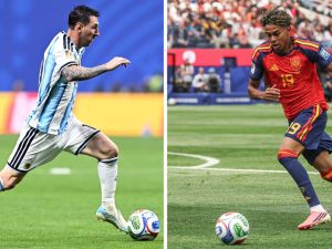 ماذا حقق لامين يامال مقارنة بميسي في أول 32 مباراة مع المنتخب؟