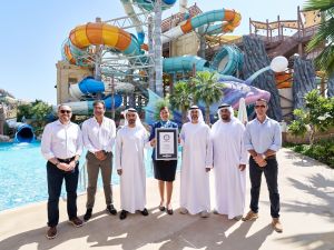 Yas Waterworld Yas Island, Abu Dhabi Breaks a Guinness World Records™ Title for Most Waterslides in a Waterpark