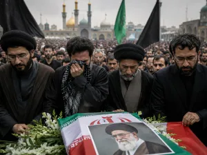عن أبناء خامنئي الذين ظهروا في الجنازة