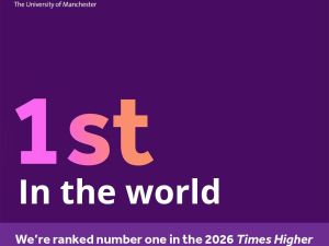 The University of Manchester ranks among the world’s top 40 universities in QS World University Rankings 2027