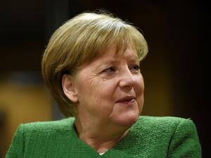 Germany's Chancellor Angela Merkel attends a High Level Conference on the Sahel at the European Commission in Brussels on Feb. 23, 2018. 
(JOHN THYS / POOL / AFP)