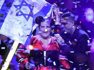 Israel's Netta Barzilai after winning the final of the 63rd edition of the Eurovision Song Contest 2018. (AFP/ File Photo)