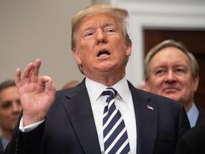 U.S. President Donald Trump speaks after signing the Economic Growth, Regulatory Relief, and Consumer Protection Act at the White House, May 24, 2018. Trump's decision to cancel a June 12 summit with North Korea's Kim Jong Un is the latest dramatic twist in relations between two leaders who traded insults before laying the groundwork for what would have been a stunning rapprochement. (Nicholas Kamm/AFP)