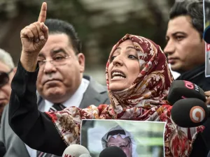Nobel Peace Prize laureate Yemeni Tawakkol Karman (AFP)