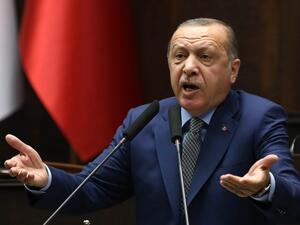 Turkish President and leader of Turkey's ruling Justice and Development (AK) Party Recep Tayyip Erdogan (AFP)