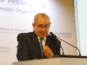 Israeli Prime minister Benjamin Netanyahu speaks during a conference of Presidents of Major American Jewish Organisations, in Jerusalem on February 18 2019. (AFP/ File)