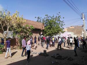 Sudanese protesters take to the streets in the capital Khartoum's district of Burri to demonstrate against the government on February 24, 2019. (AFP/ File)