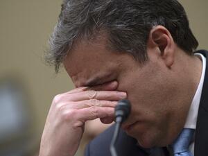 Michael Cohen, US President Donald Trump's former personal attorney, ends his testimony before the House Oversight and Reform Committee in the Rayburn House Office Building. (AFP)