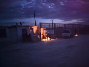 Syrians fleeing the northern embattled city of Aleppo wait on February 5, 2016 in Bab-Al Salama, next to the city of Azaz, northern Syria, near Turkish crossing gate. (AFP/Bulent Kilic) Syrians fleeing the northern embattled city of Aleppo wait on February 5, 2016 in Bab-Al Salama, next to the city of Azaz, northern Syria, near Turkish crossing gate. (AFP/Bulent Kilic)