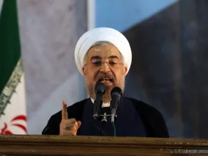 Iranian President Hassan Rouhani delivers a speech in Tehran. (AFP/ATTA KENARE)