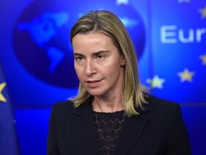 The EU's high representative for foreign affairs Federica Mogherini will meet both President Benjamin Netanyahu and Palestinian leader Mahmoud Abbas on her two-day visit. (AFP/File)