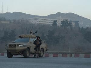Afghan security forces keep watch near the Intercontinental Hotel following an attack in Kabul on January 21, 2018 (SHAH MARAI / AFP)
