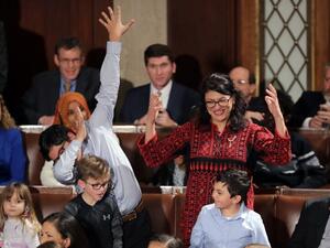 Rashida Tlaib along with her kids during the first session of the 116th Congress at the U.S. Capitol in Washington
CHIP SOMODEVILLA / GETTY IMAGES NORTH AMERICA / AFP  Rashida Tlaib along with her kids during the first session of the 116th Congress at the U.S. Capitol in Washington
CHIP SOMODEVILLA / GETTY IMAGES NORTH AMERICA / AFP