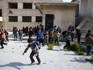 The school year began in Damascus on Sept. 13 (AFP/File)