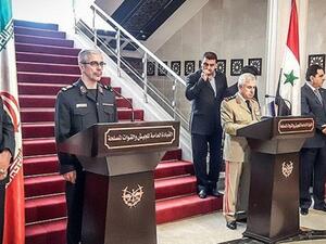  أكد رئيس أركان القوات المسلحة الإيرانية محمد باقري أن إيران ستبقى في سوريا
